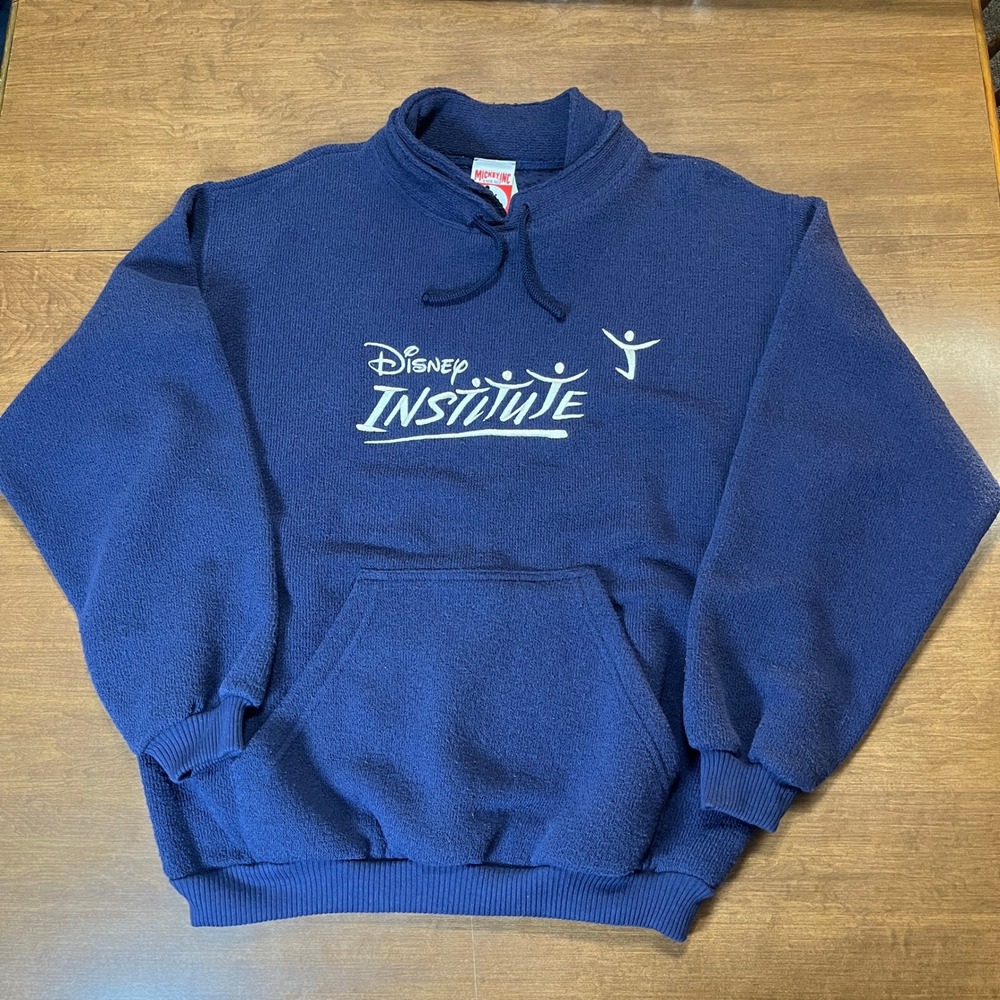 Vintage Disney‎ Institute Pullover Sweatshirt Mickey Inc. Blue Graphic Small/Med